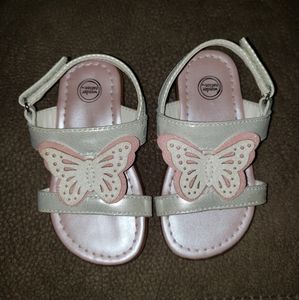Wonder Nation pink sandles. Some wear see last pic